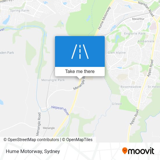 Hume Motorway map