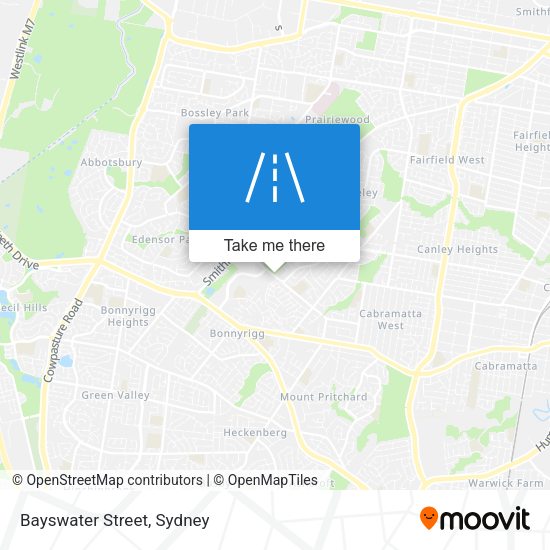 Bayswater Street map