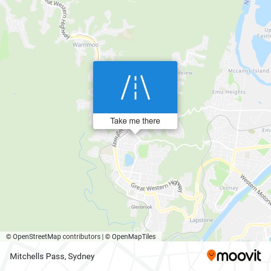 Mitchells Pass map