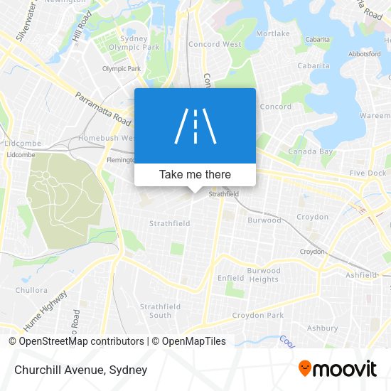 Churchill Avenue map