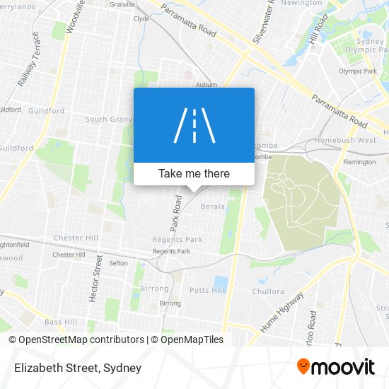 Elizabeth Street map