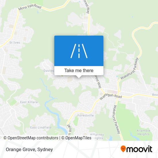 Orange Grove map