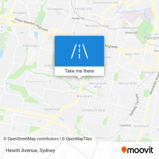 Hewitt Avenue map