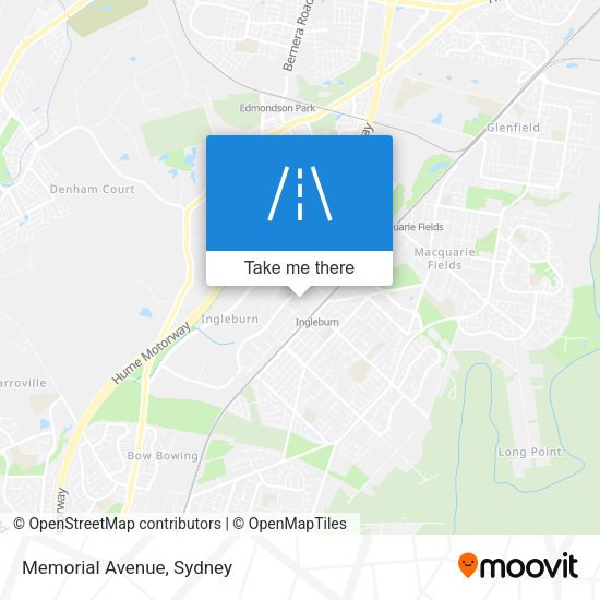 Memorial Avenue map