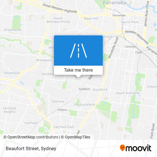 Beaufort Street map