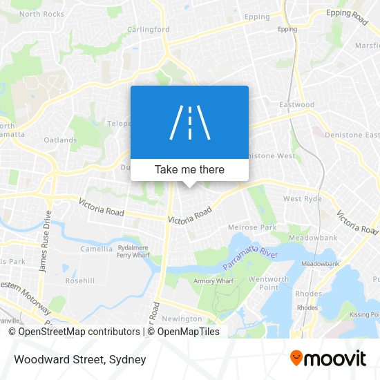 Woodward Street map
