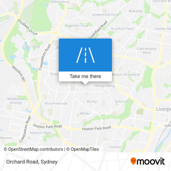 Orchard Road map