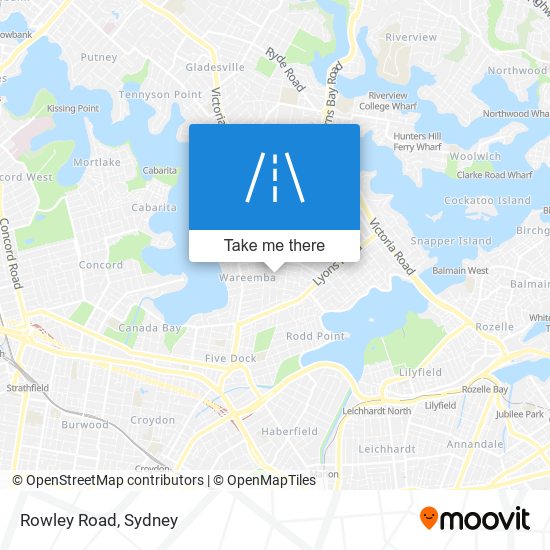 Mapa Rowley Road