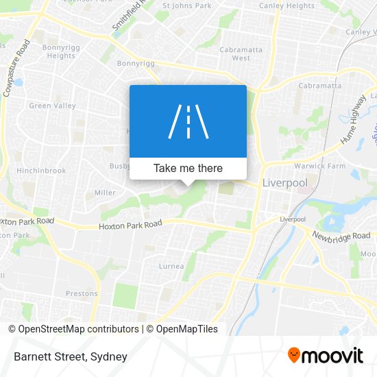 Barnett Street map
