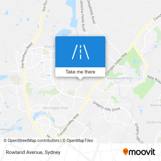 Rowland Avenue map