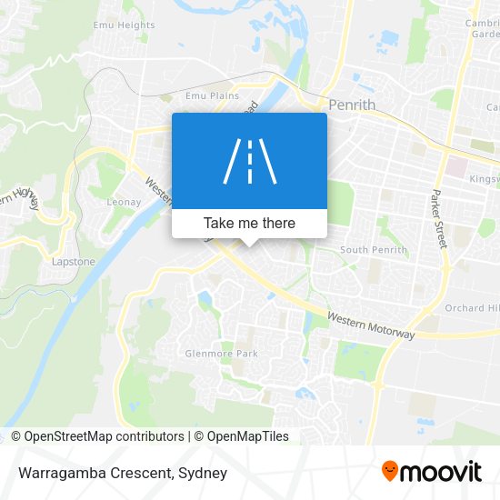 Warragamba Crescent map