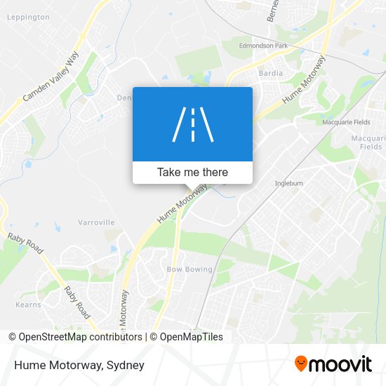 Hume Motorway map
