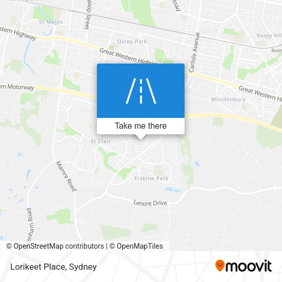 Lorikeet Place map