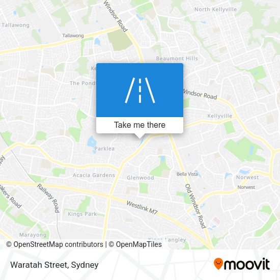Waratah Street map