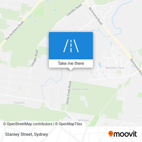 Stanley Street map