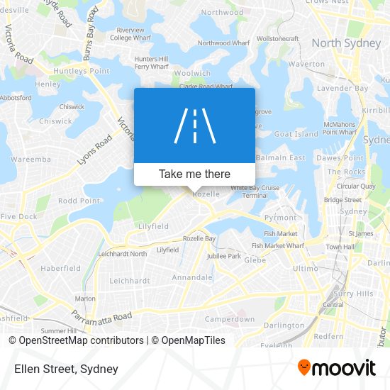 Ellen Street map