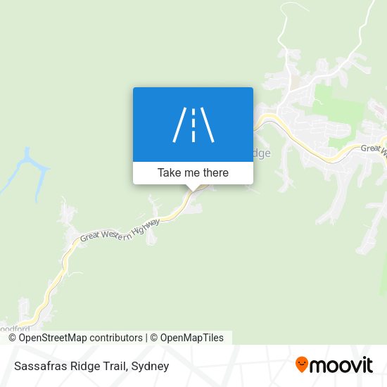 Sassafras Ridge Trail map