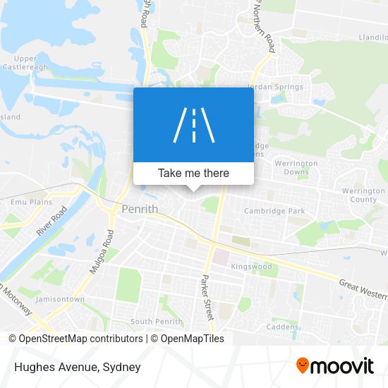 Hughes Avenue map