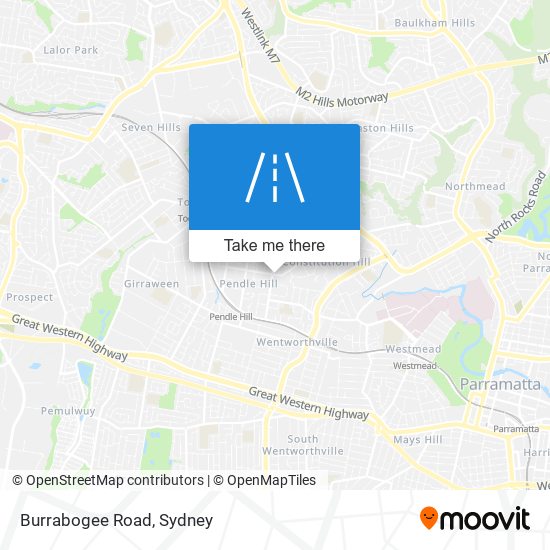 Burrabogee Road map