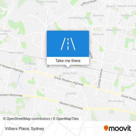 Villiers Place map