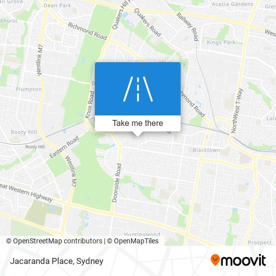 Jacaranda Place map