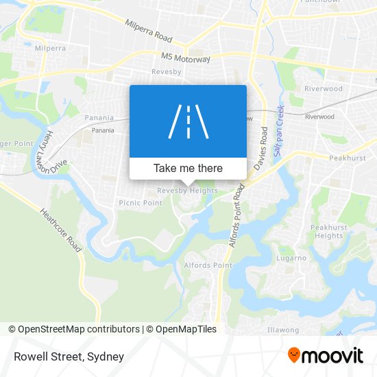 Rowell Street map