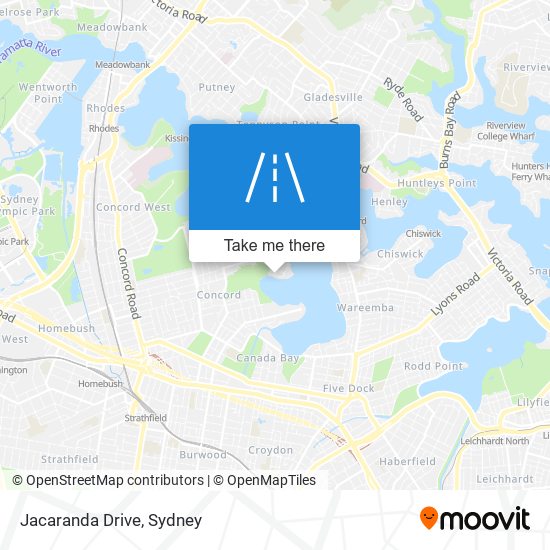 Jacaranda Drive map