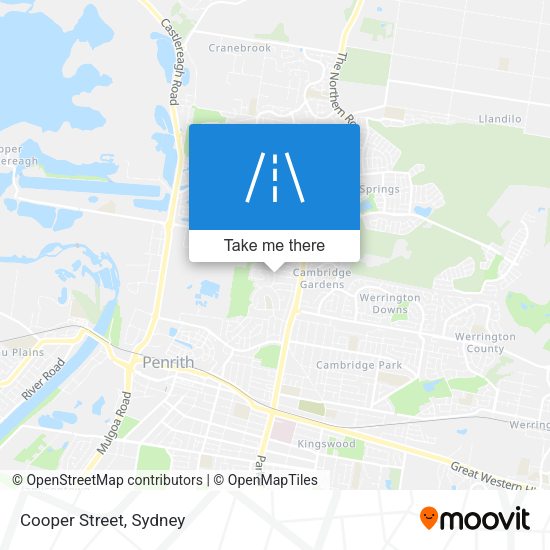 Cooper Street map