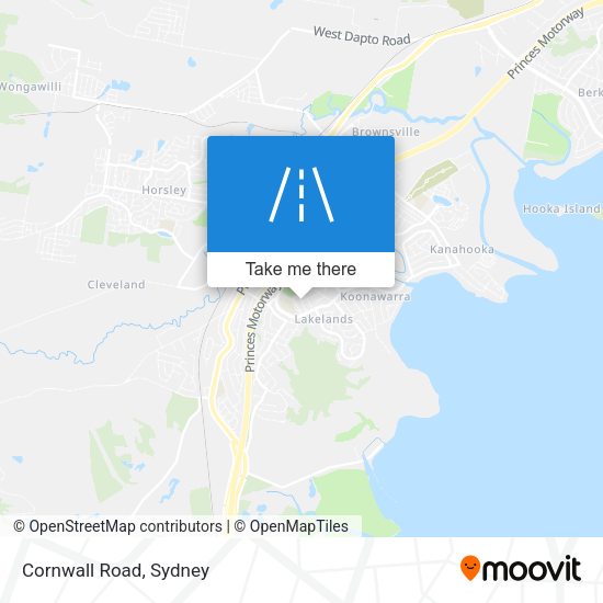 Cornwall Road map
