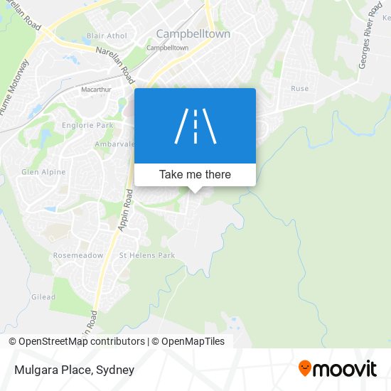 Mulgara Place map