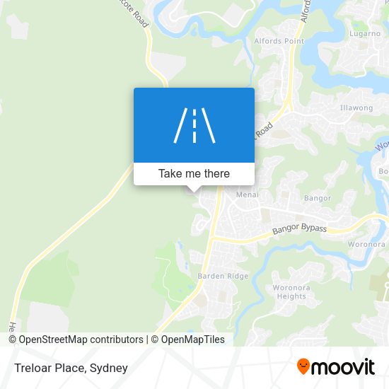 Treloar Place map