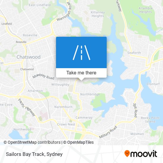 Sailors Bay Track map