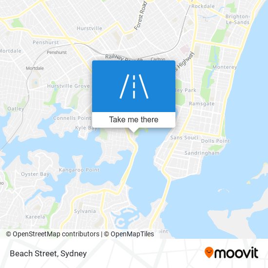 Beach Street map