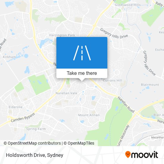 Holdsworth Drive map