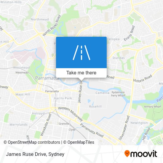 James Ruse Drive map