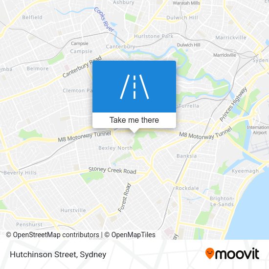 Hutchinson Street map