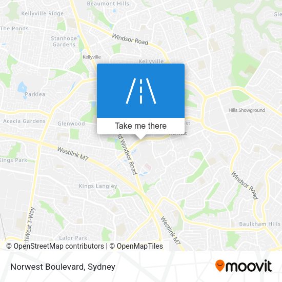 Norwest Boulevard map
