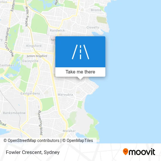 Mapa Fowler Crescent