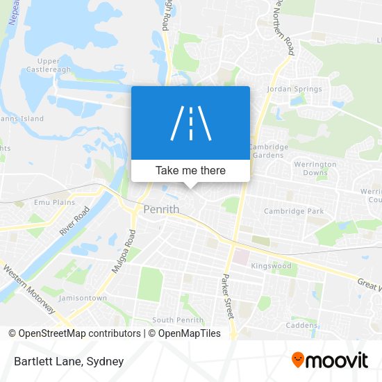 Bartlett Lane map