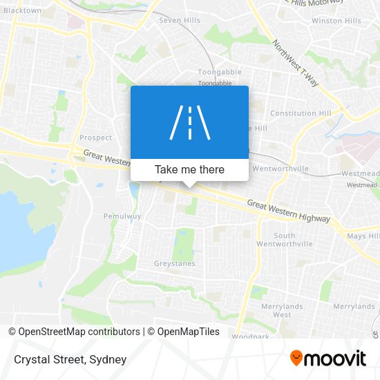 Crystal Street map