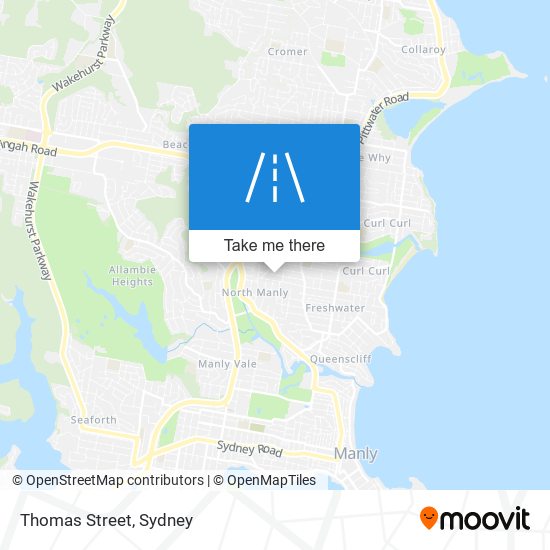 Thomas Street map