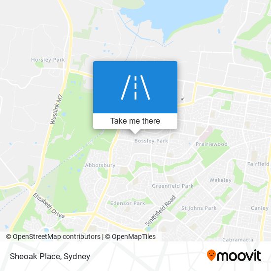 Sheoak Place map