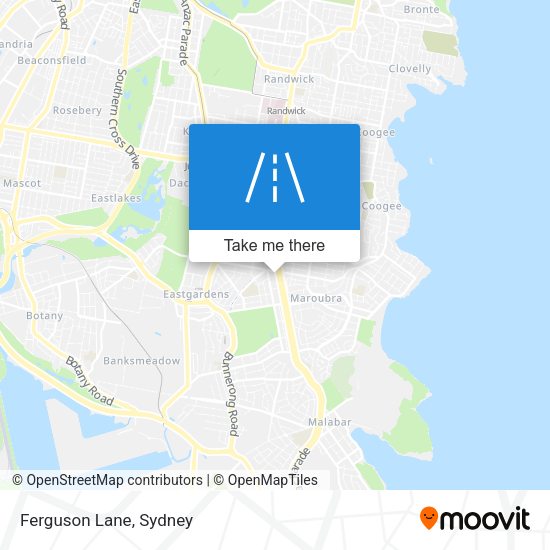 Ferguson Lane map