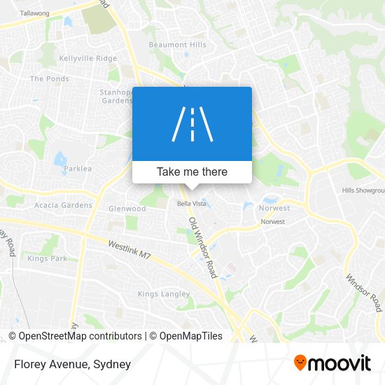 Florey Avenue map