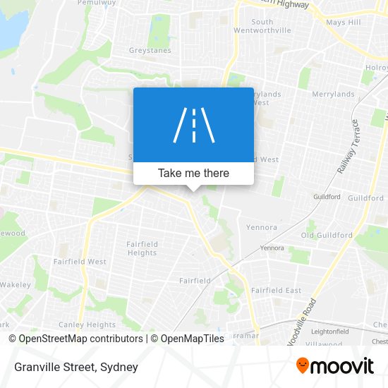 Granville Street map