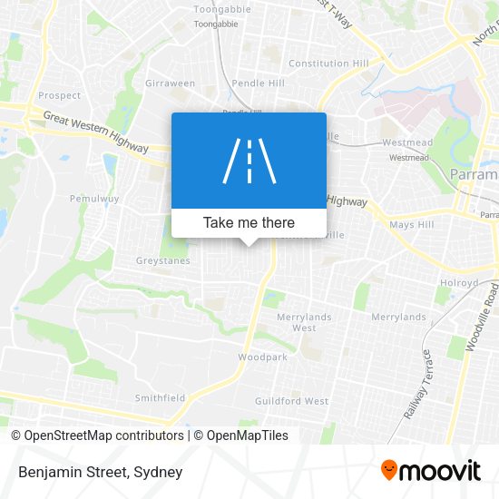 Benjamin Street map
