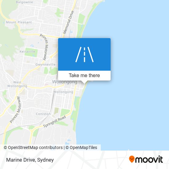 Marine Drive map