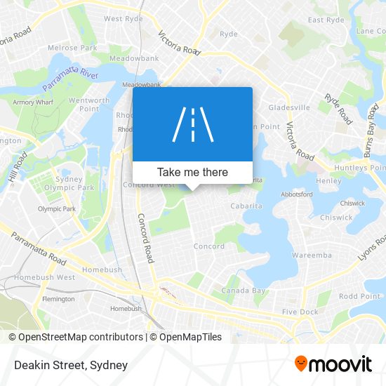 Deakin Street map