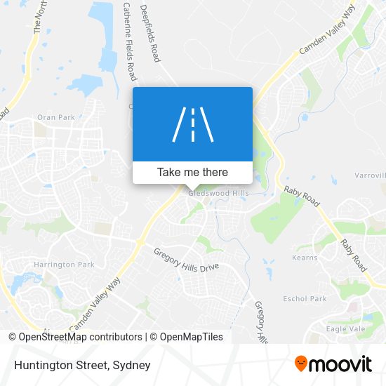 Huntington Street map