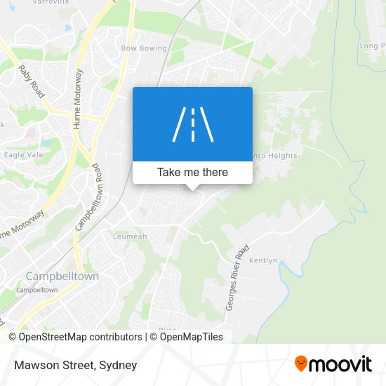 Mawson Street map